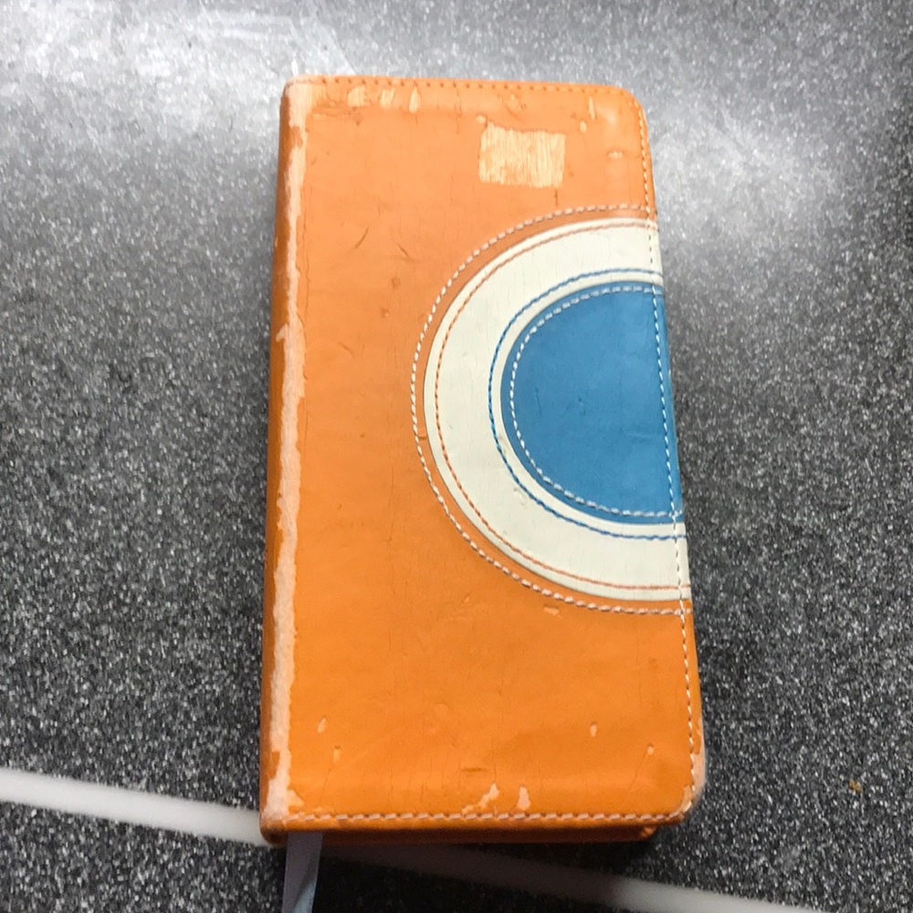 Orange and Blue Coffee Table Book